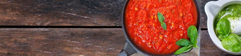 Pesto, omáčky a rajčata