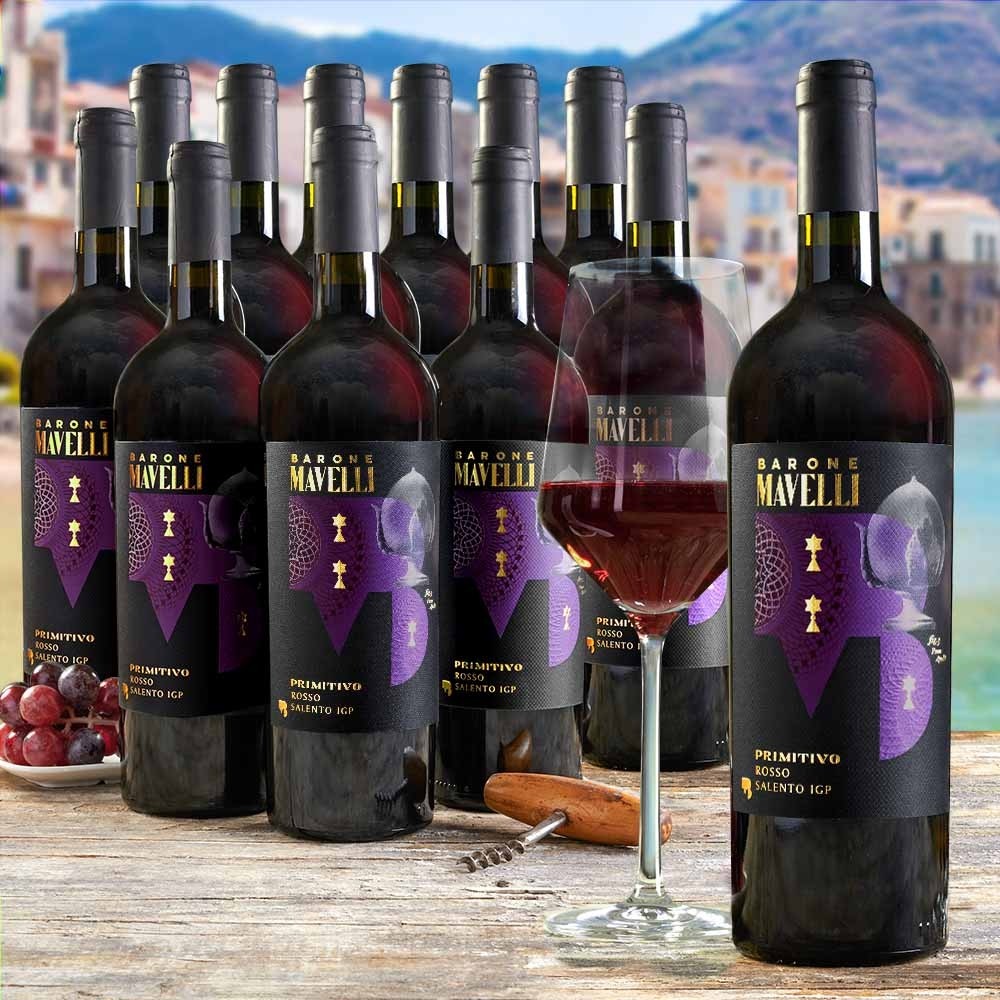 Výhodné balení Primitivo Salento IGT 12 x 0,75 l