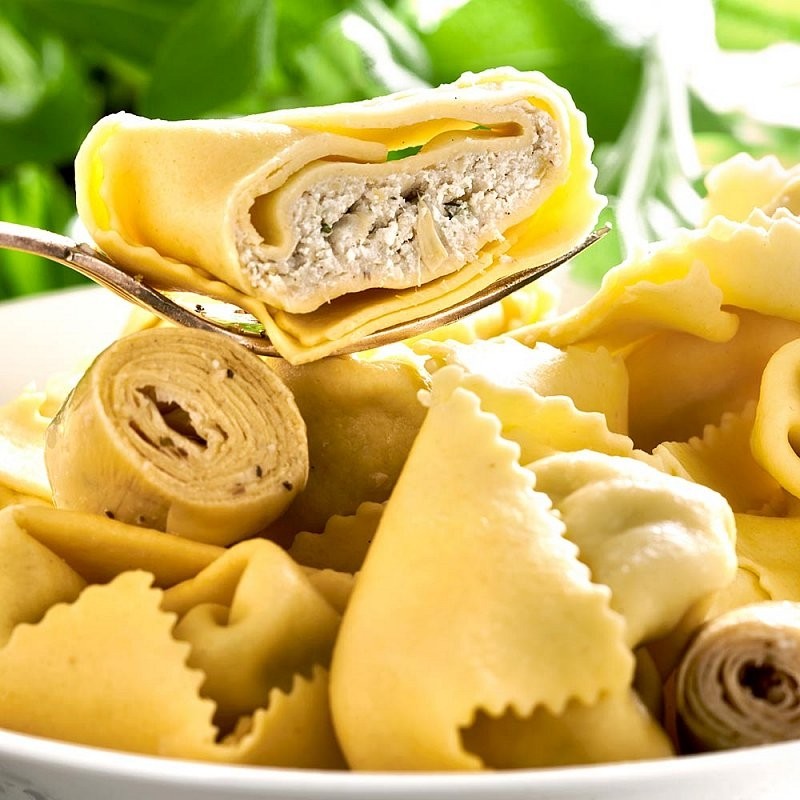 Tortelloni s artyčokovými srdíčky