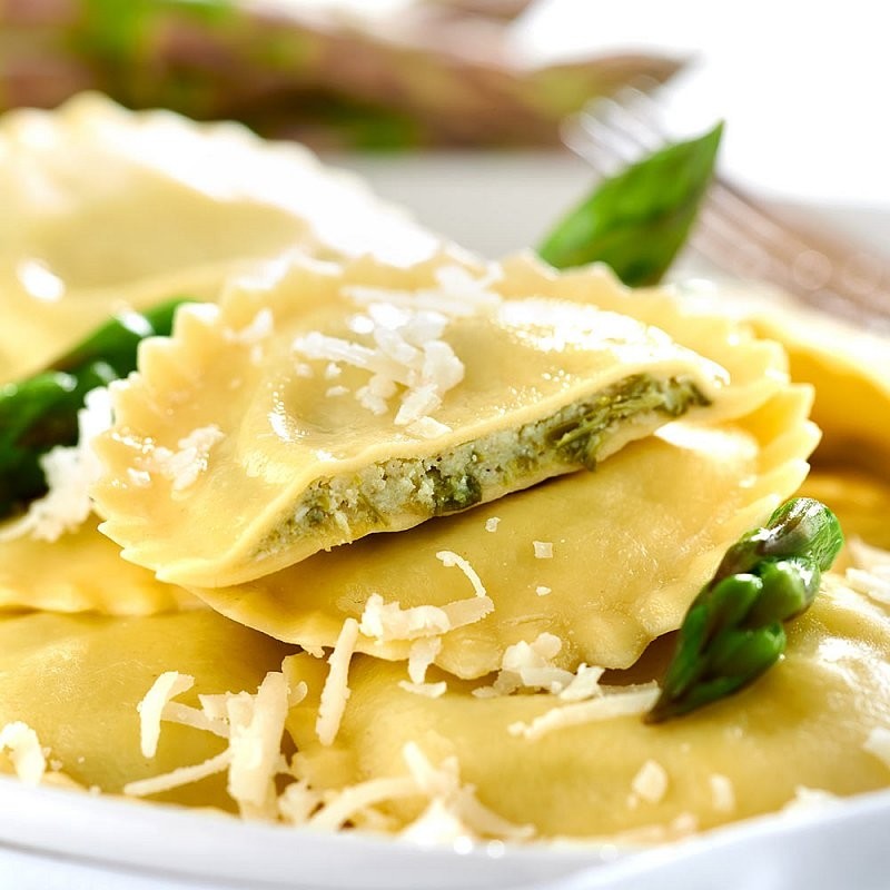 Medaglioni se zeleným chřestem 