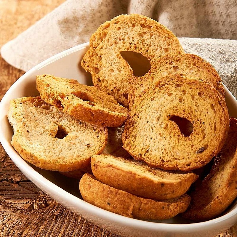 Crostini - křupavé chlebové kroužky