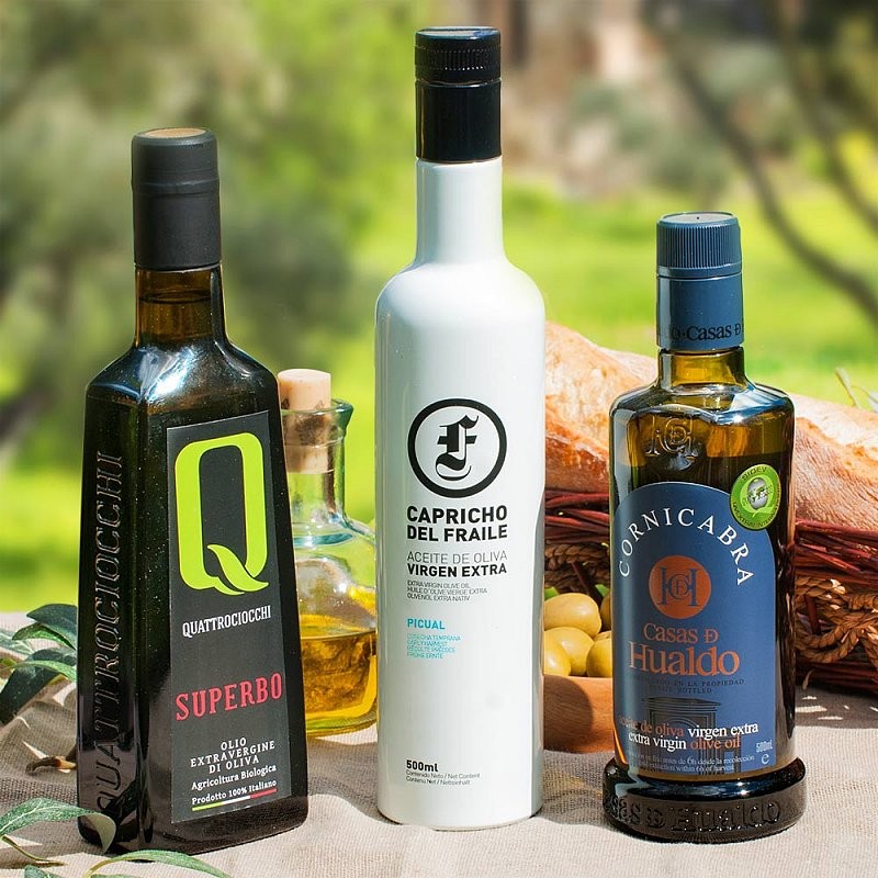 Vítěz olivových olejů Trio - zlatý vítěz