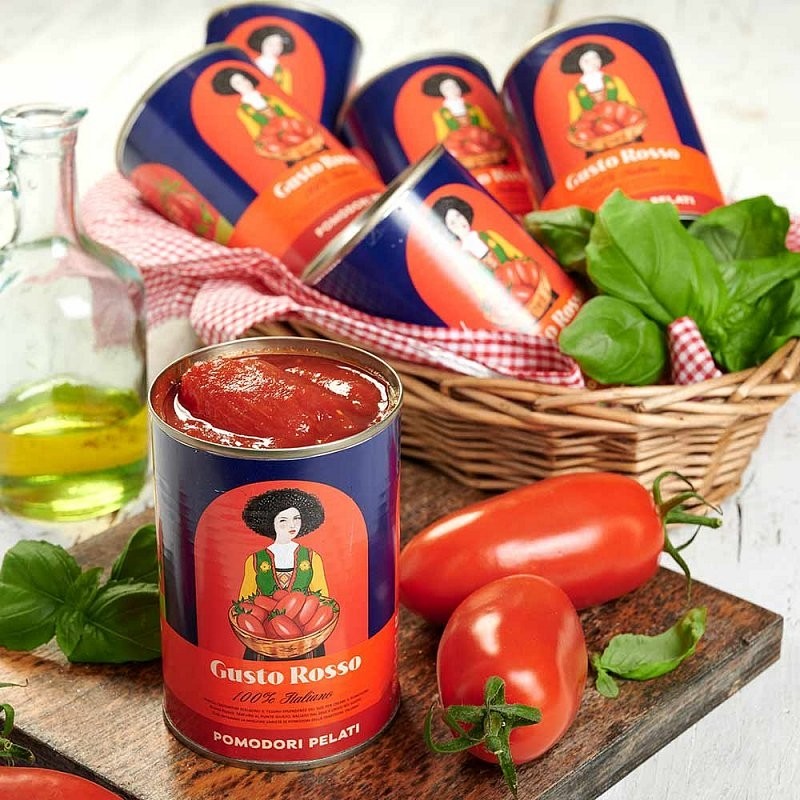 Pelati - loupaná rajčata sada 6 ks