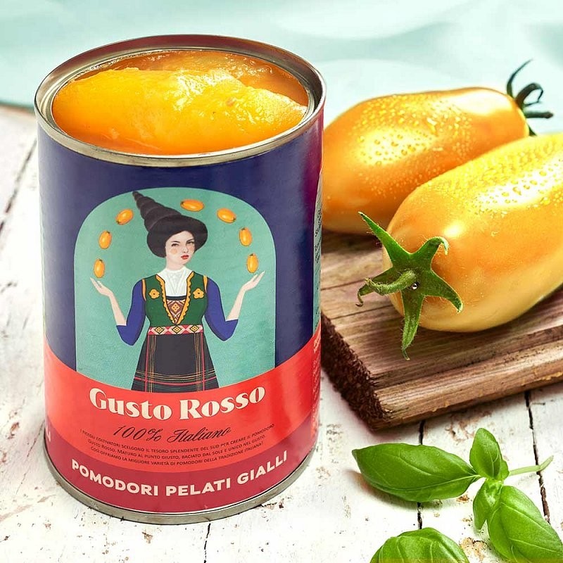 Žlutá rajčata - loupaná