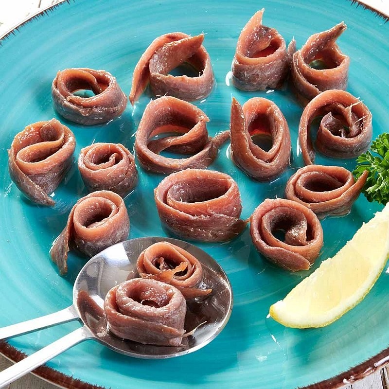 Velké filety ančoviček - v olivovém oleji