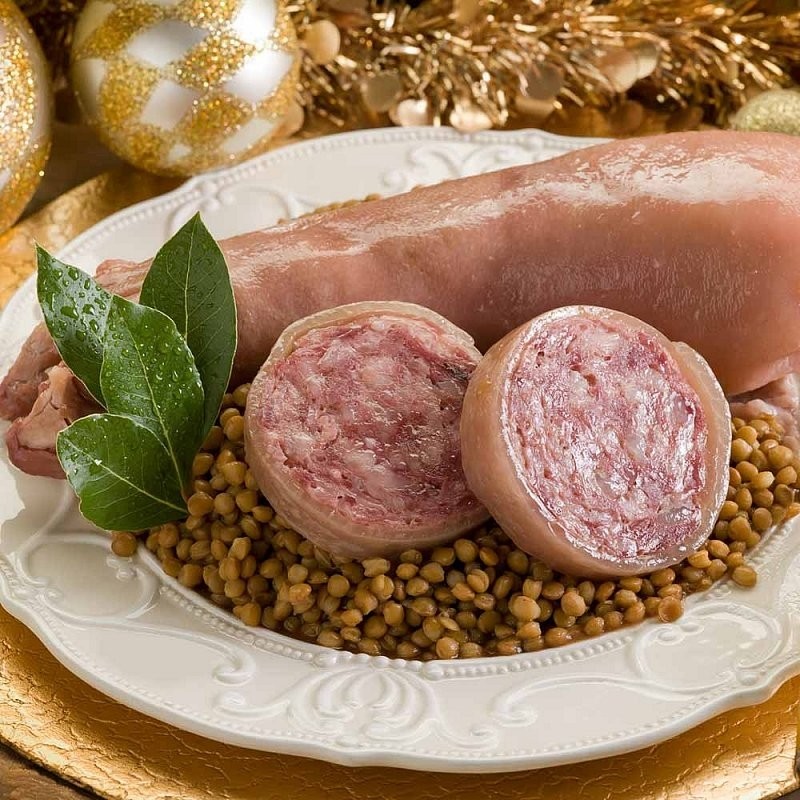 Zampone - plněná prasečí noha