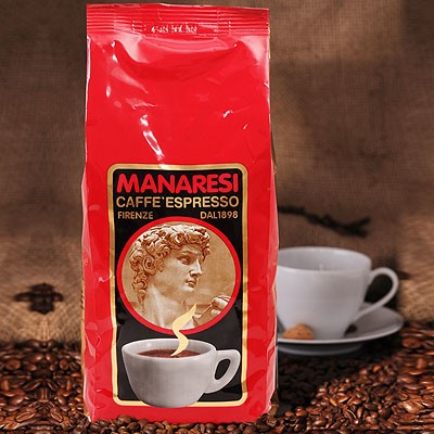 Manaresi Espresso Rosso zrnková káva 1kg