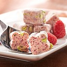 Tartufi s malinami a pistáciemi